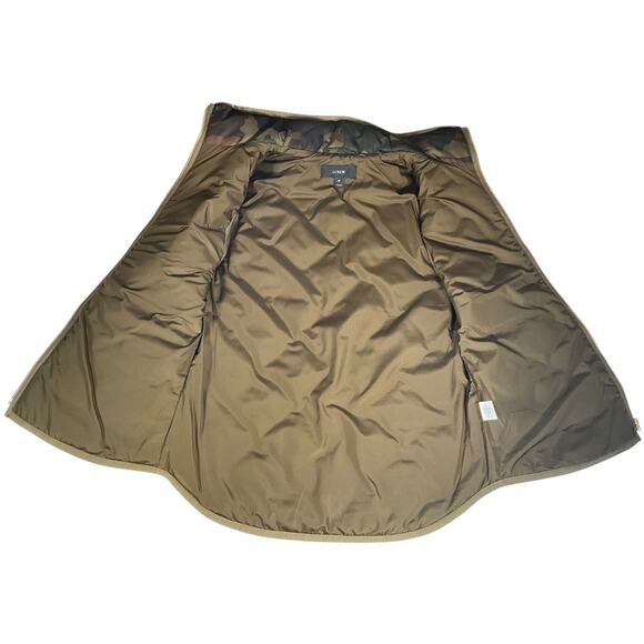 J.Crew Camo Quilted Puffer Vest Size XS Peplum Hem – New Without Tags - Picture 11 of 14